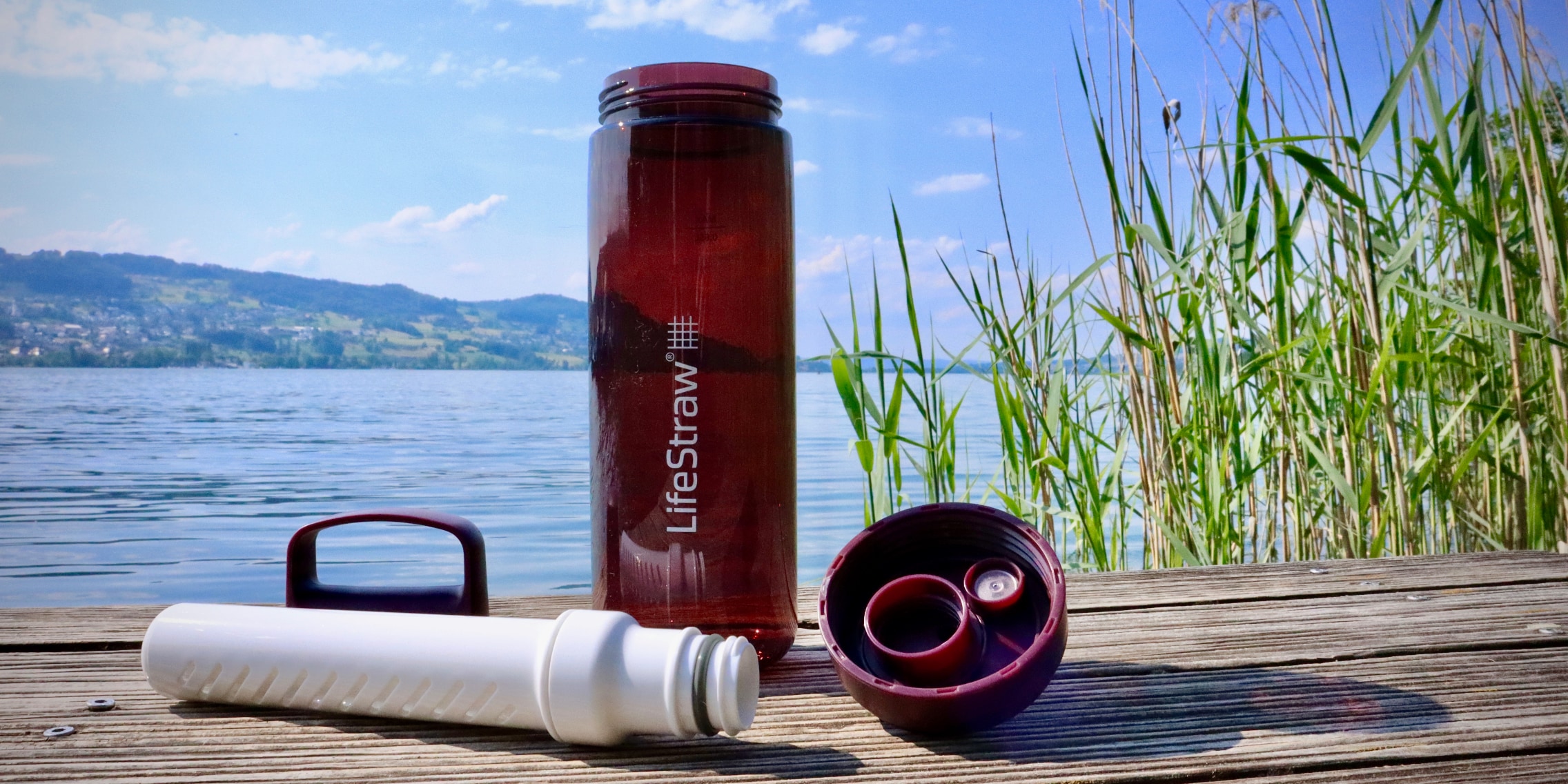 Bouteille Filtrante LifeStraw Go – Filtre 2 étages, Charbon Actif, 4000 L, Pour Randonnée, Camping, Voyage