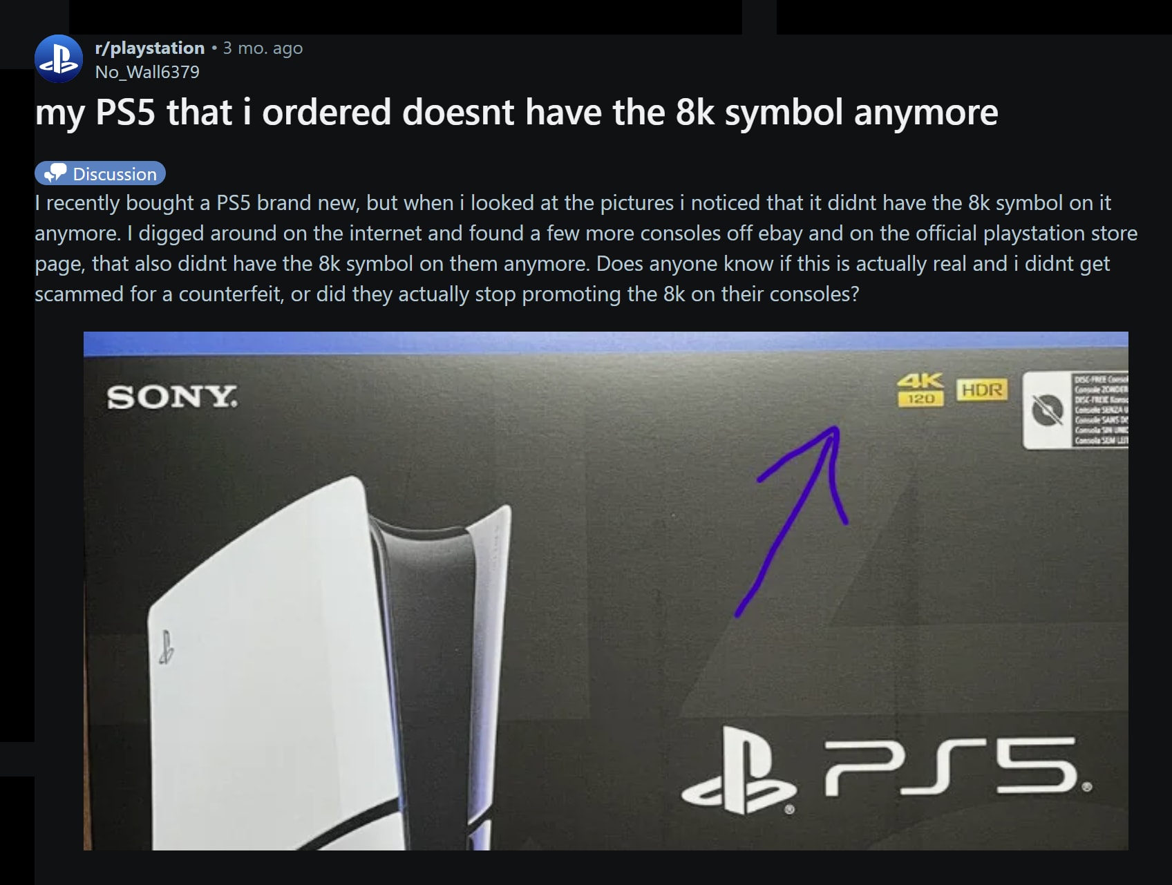 SONY - ps5きずく Why has Sony taken the 8K mark off its packaging? - Galaxus