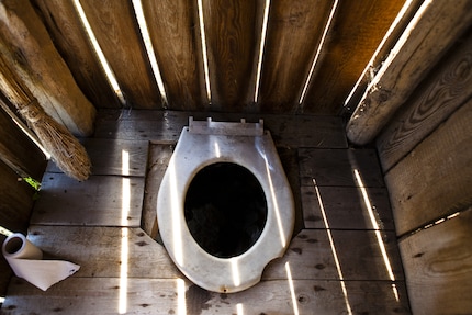 The latrine: Around two and a half billion people have no access to clean toilets.