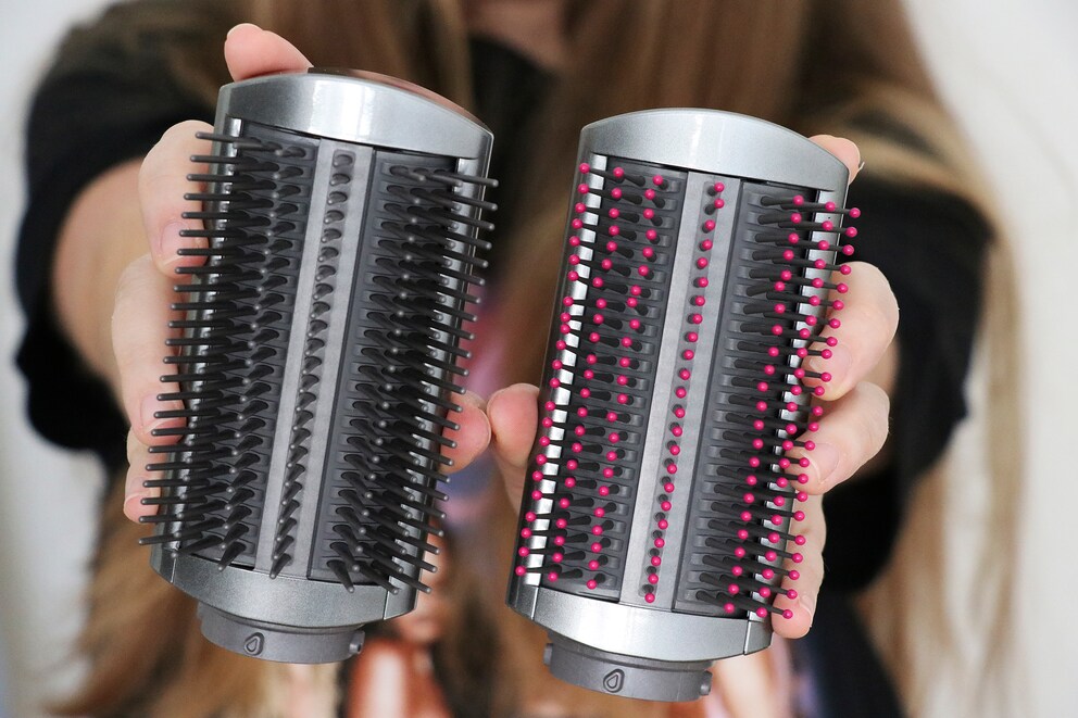 Hier nochmals im Vergleich: Links die «Firm Smoothing Brush» und rechts die «Soft Smoothing Brush».
