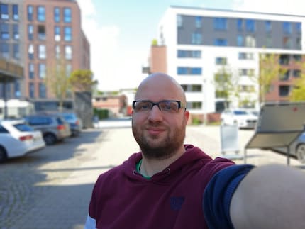 Portrait with bokeh effect