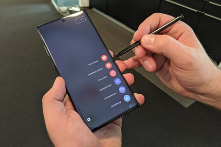 Die Standard-Apps des Schnellzugriffs.