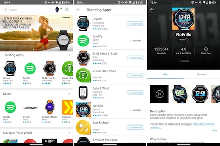 You can download additional apps from the Connect IQ Store.