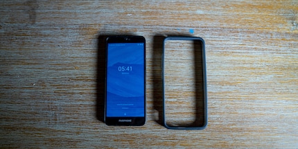 The rubber casing works as a case