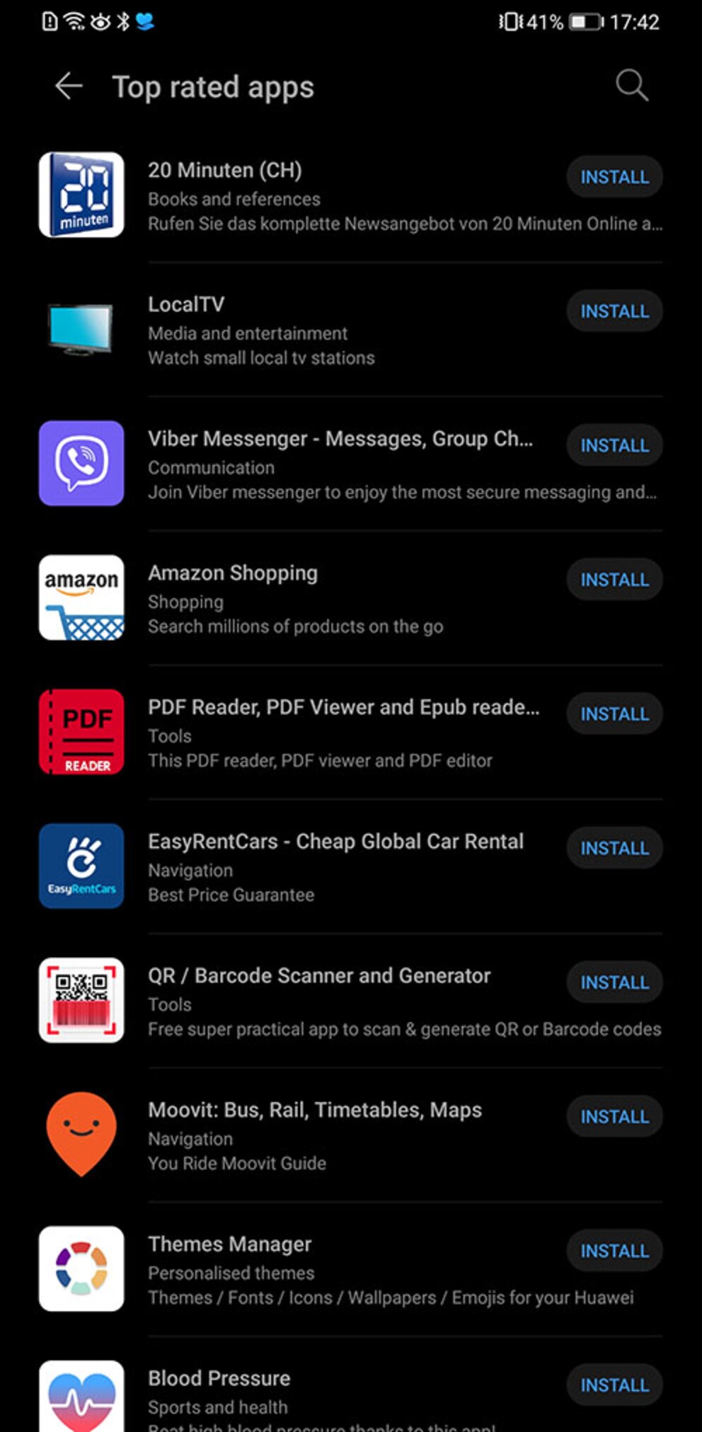 Die Top Rated Apps der Schweiz wirken etwas seltsam