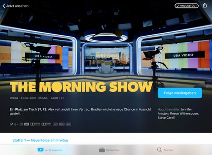 «The Morning Show» is an Apple original and only available to customers with an Apple TV+ subscription.