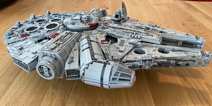 LEGO-Klötzchen, soweit das Auge reicht: Der Millennium Falcon ist nicht von dieser Welt.
