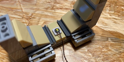 The LEDs are so small they’re almost invisible after they’re put in place.