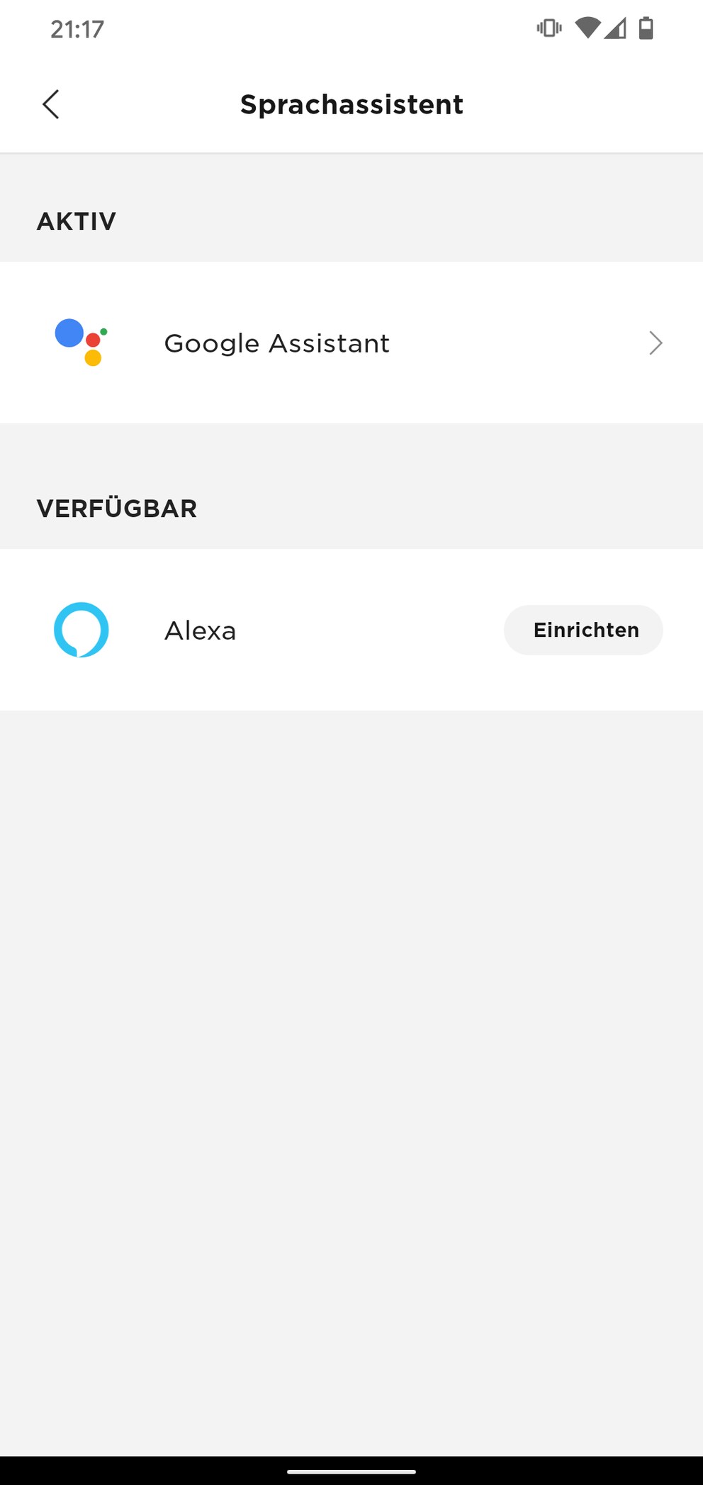 Sprachassistenten einrichten (Alexa nicht in der Schweiz)