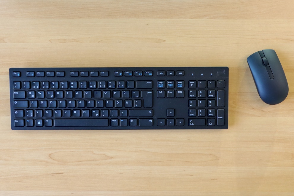 Die mitgelieferte Tastatur und Maus brauchen auf Dauer eine Ablösung.