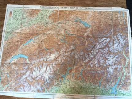 Eine Original-Landkarte aus 1939 war das wichtigste Hilfsmittel in der Entwicklung. 