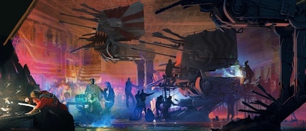 Finn schliesst sich einer Mini-Rebellion auf Coruscant an und schwingt sich zu deren Anführer auf.