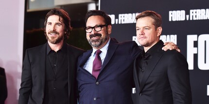 Christian Bale, James Mangold and Matt Damon at the «Ford vs. Ferrari» premiere.