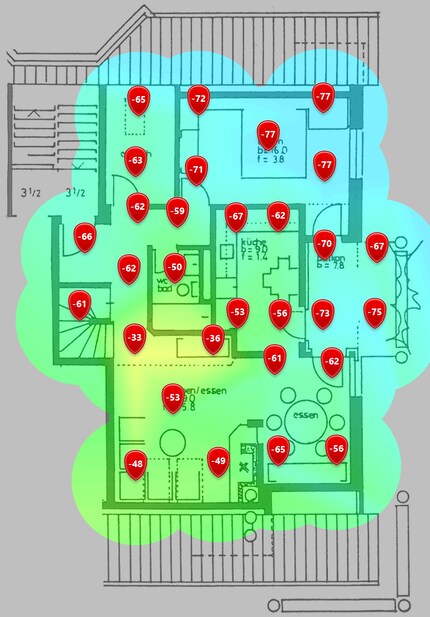 5 GHz signal level