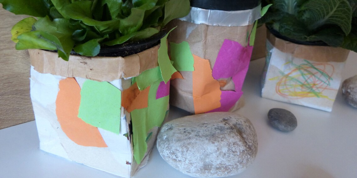DIY-Blumentöpfe von meiner Tochter