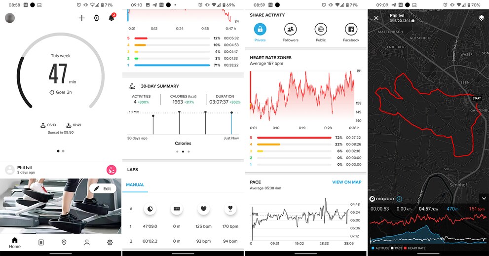 Die Suunto-App ist Pflicht.
