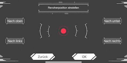 You can also adjust the position of the gun in the app.