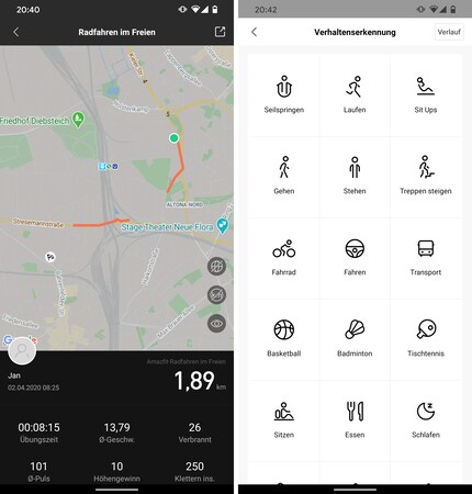 GPS tracking with dropouts and behaviour recognition, which you have to train.