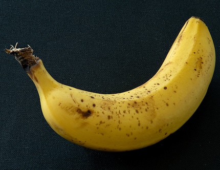 At first glance, the banana looks like a simple motif.