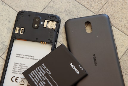 Take off the back and remove the battery.