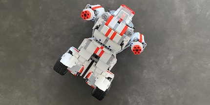 It's still lying on its back, but soon it will be standing proud.