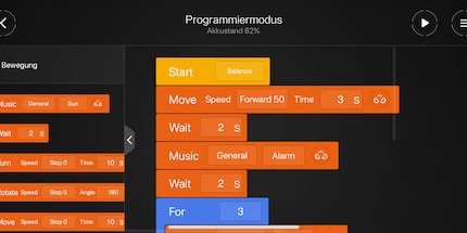 The programming blocks look clear and easy to understand.