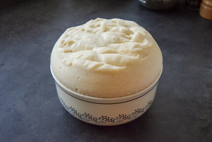 ...hat sich nach 40 Minuten im Dough-Proof-Programm verdoppelt.