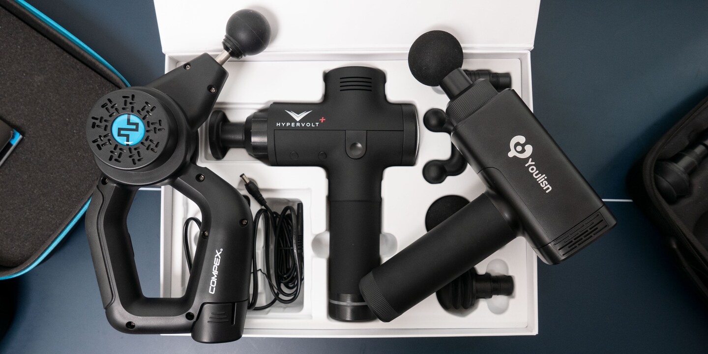 Massage Guns im Vergleich: Dieses Trio ist ein gutes Quartett