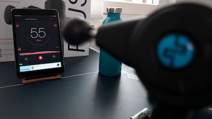 The Compex Fixx is the loudest.