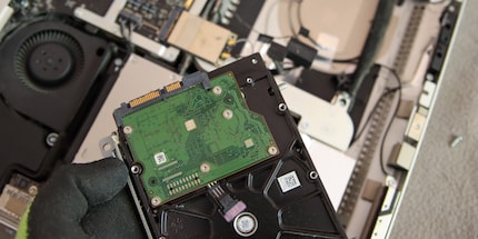 The old hard drive can go.