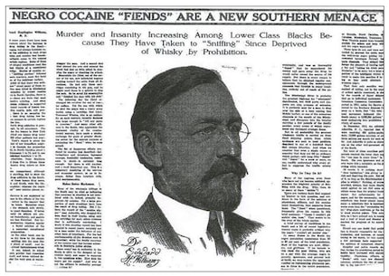 Even in 1914, The New York Times still wrote about the spectre of the wild black man on cocaine.