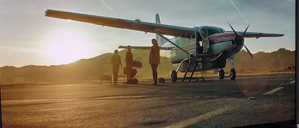 Flugzeug im Morgenrot, LG OLED E9