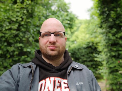 Selfie with protrait mode