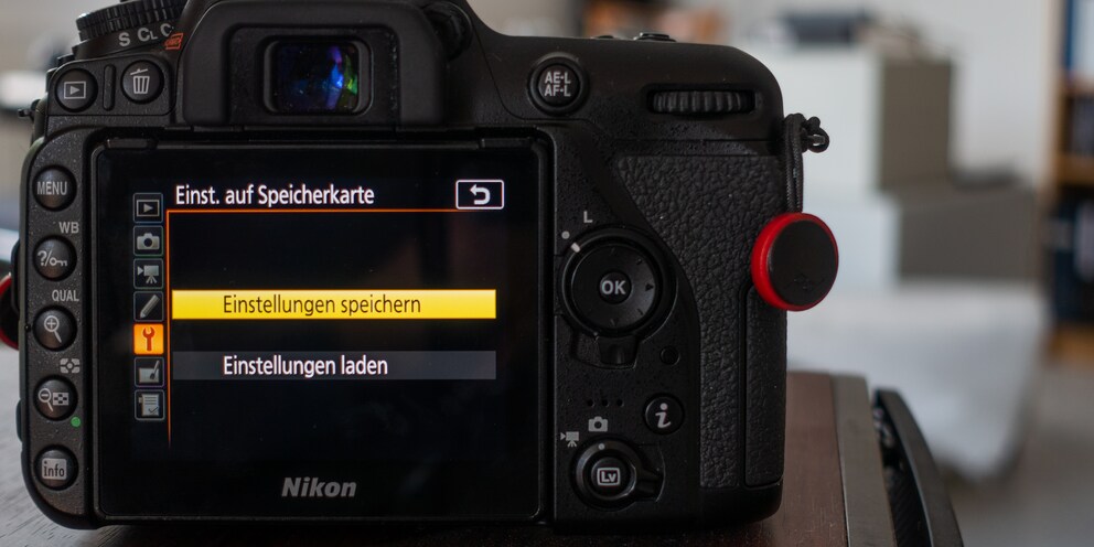 Einstellungen speichern mit der Nikon D7500