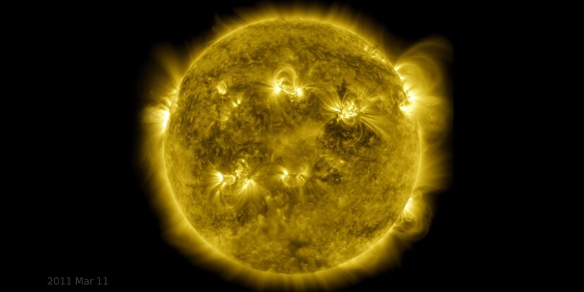 Faszinierende Bilder von zehn Jahren Sonnenaktivität