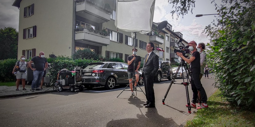 Martin Suter on Set: Filmdreh gegen Wolken