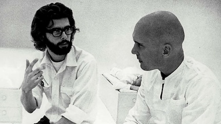 George Lucas, 1971, during the shooting of «THX 1138», which probably influenced the name of his certification company.