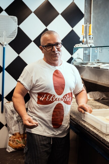 Cosimo in his realm, the kitchen of «il Basilico».