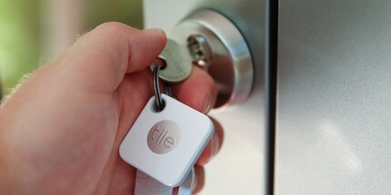 The Tile Mate fits on a key ring or dog collar, among other things.