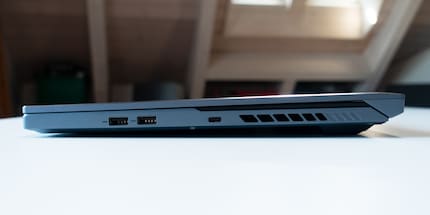 Two USB 3.2 Gen 1 Type A and one USB 3.2 Gen 2 Type C (Thunderbolt 3, DisplayPort 1.4, Power Delivery).