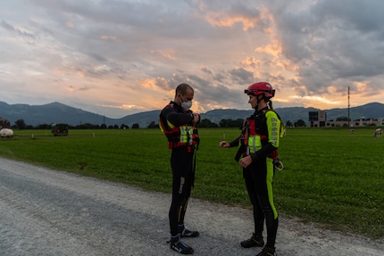 Daniela Lippuner instructs me to jump into the Rhine.