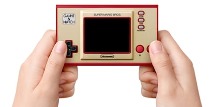 The new Game & Watch is a mini handheld in the truest sense of the term. Picture source: Nintendo