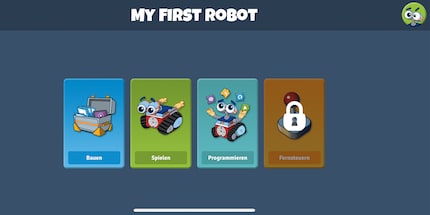 After avatar selection, the start screen pops up and you can start playing.