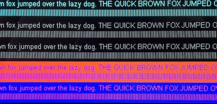 The text is sharp and easy to read.