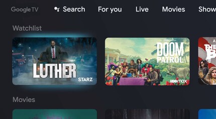The watchlist displays content independent of your streaming service.