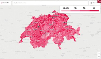 Die 5G-Netzabdeckung in der Schweiz im Herbst 2020