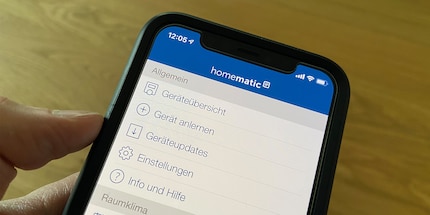 The Homematic IP app is logically structured and easy to use.