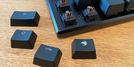 The keys can be removed relatively easily from mechanical keyboards.
