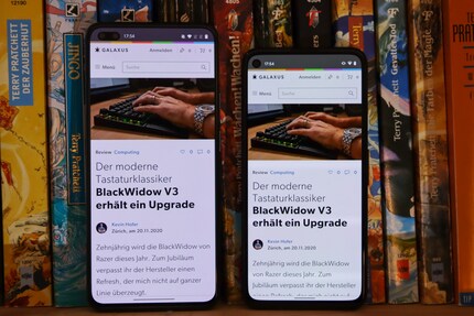 This is how much content fits on the displays in the standard size.