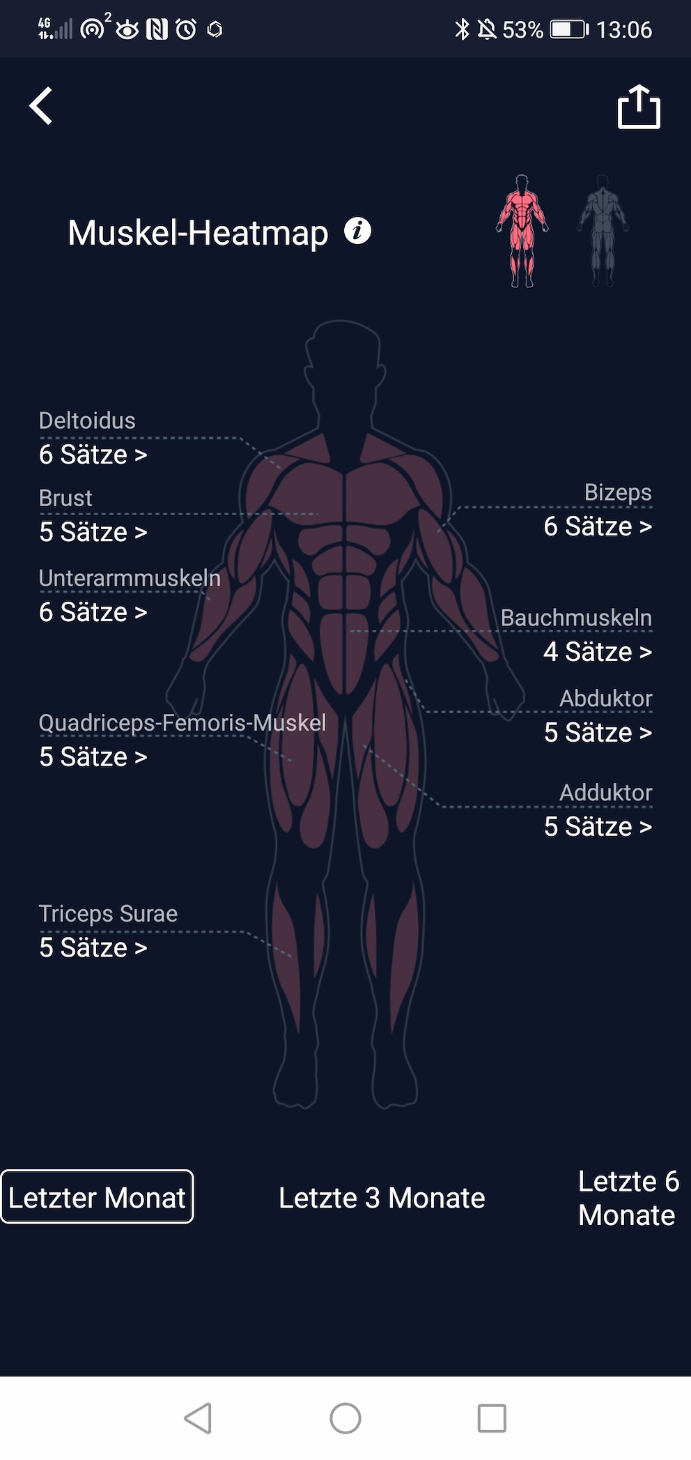 Die Muscle-Heatmap.